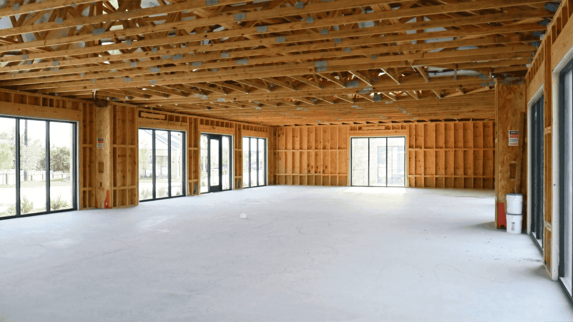 Building 7 interior shell &mdash; open plan ready for build-out
